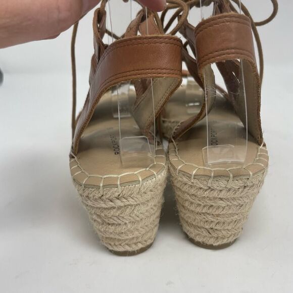 NEW! Women's Rockport Trutech Wedge Jute Leather Sandals sz. 9.5 - Picture 9 of 10